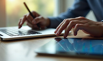 A person during his work